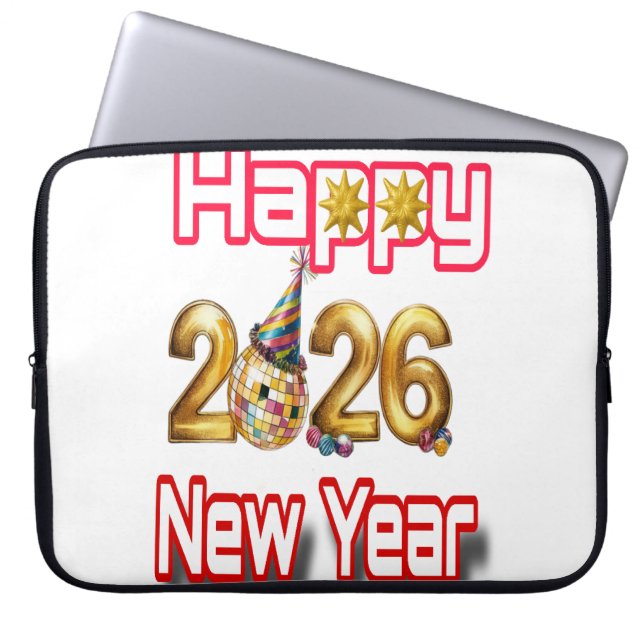 Capa Para Notebook Happy New year  (Frente)