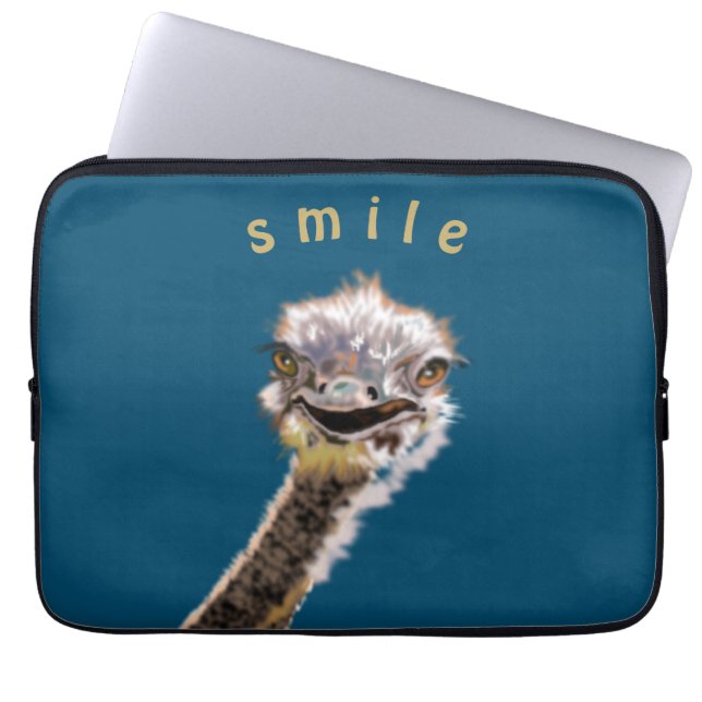 Capa Para Notebook Happy Ostrich (Frente)