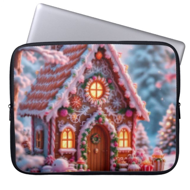 Capa Para Notebook Happy winter with Christmas  (Frente)
