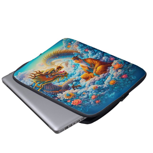 Capa Para Notebook Harmonia Eterna: Bênção do Dragão (Frente Inferior)