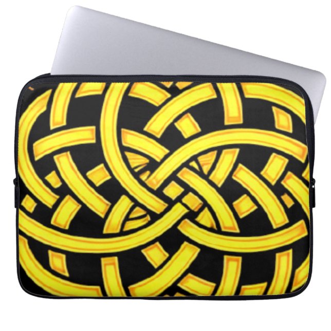 Capa Para Notebook Harmonia Infinita: Arte Sagrada de Símbolo Celta d (Frente)