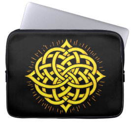 Capa Para Notebook Harmonia Infinita: Arte Sagrada de Símbolo Celta d