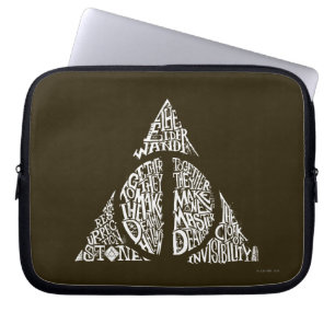 Capa Para Notebook Harry Potter Feitiço TIPOGRAFIA DAS RELÍQUIAS DA