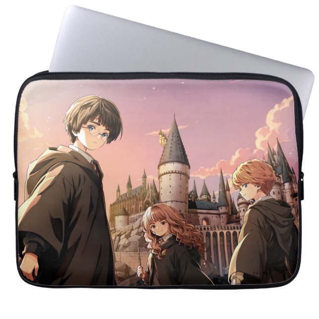 Capa Para Notebook HARRY POTTER™ Hermione & Ron HOGWARTS™ Cena de Ani (Frente)