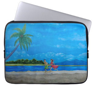 Capa Para Notebook Hawaiian Beach Run