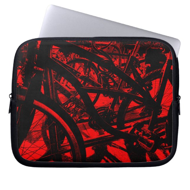 Capa Para Notebook HC de rack de bicicleta - Vermelho (Frente)