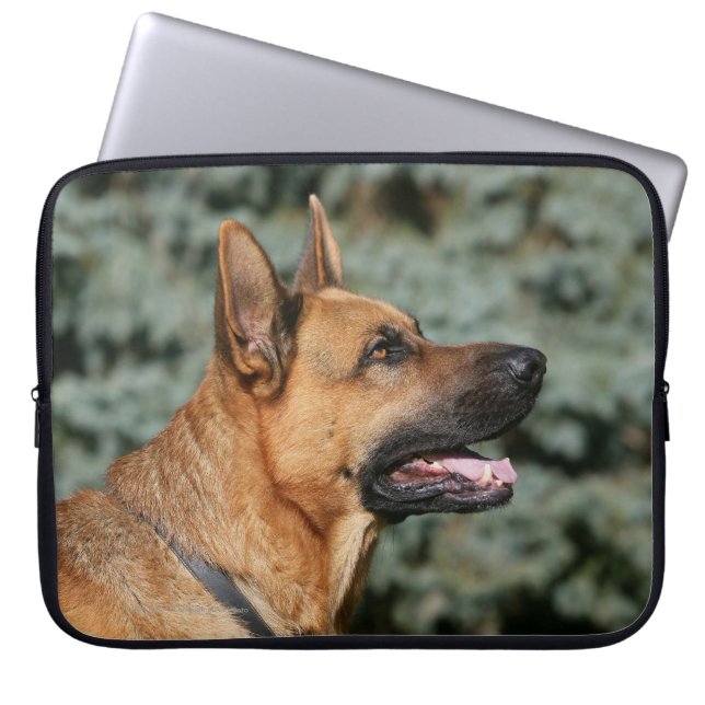 Capa Para Notebook Headshot 1 do german shepherd (Frente)