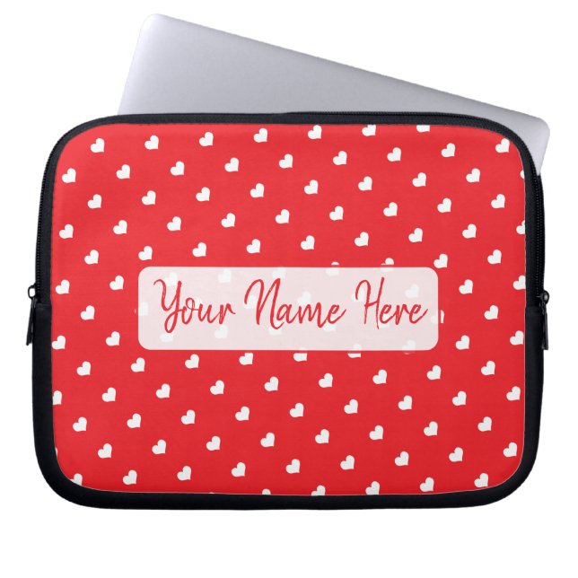 Capa Para Notebook Hearts Happy Valentine’s Day Modern Love Pattern (Frente)