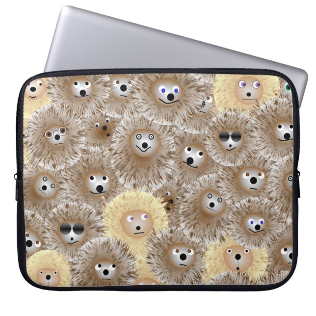 Capa Para Notebook Hedgehogs Neoprene Bolsa de laptop de 15 polegadas (Frente)