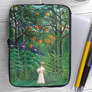 Capa Para Notebook Henri Rousseau - Mulher Caminhando numa Floresta E