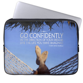 Capa Para Notebook Henry David Thoreau - Confiança de citação inspira