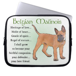 Capa Para Notebook Herança do Amor, Malinois Belga