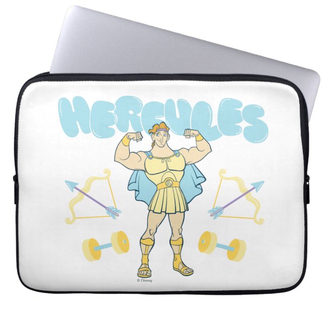 Capa Para Notebook Hercules Arrows and Dumbbells Flex Laptop Sleeve (Frente)