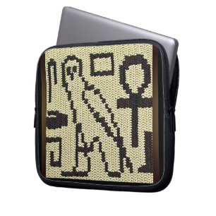 Capa Para Notebook Hieroglifos Artisan Crochet Impressão Eletrônicos 
