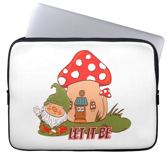 Capa Para Notebook Hippie Que Seja Gnomo (Frente)