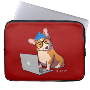 Capa Para Notebook Hipster Corgi 2 (sem texto)