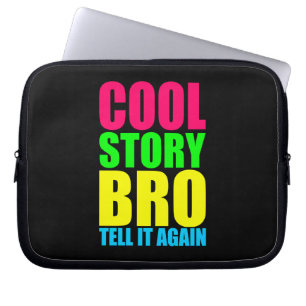 Capa Para Notebook História legal Bro do néon