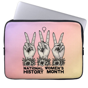 Capa Para Notebook História Nacional das Mulheres Mês Mulheres Femini