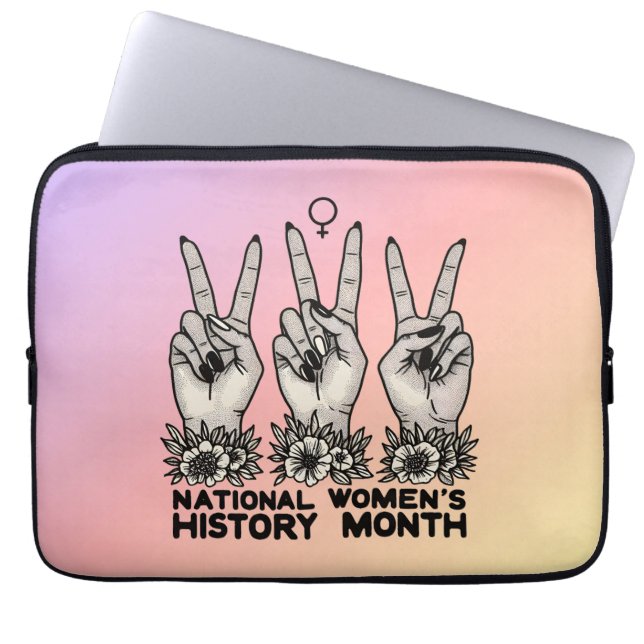 Capa Para Notebook História Nacional das Mulheres Mês Mulheres Femini (Frente)