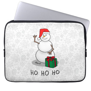 Capa Para Notebook Ho Ho Feliz Papais noeis de Natal Bonito Snowman