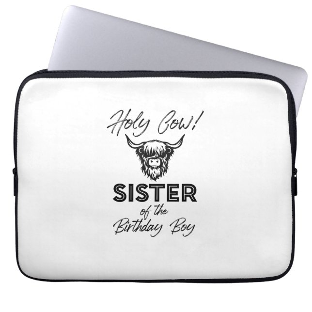 Capa Para Notebook Holly Cow Irmã Da Vaca Do Aniversário (Frente)
