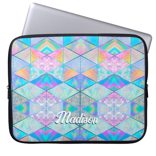 Capa Para Notebook Holograma elegante colorido (Frente)