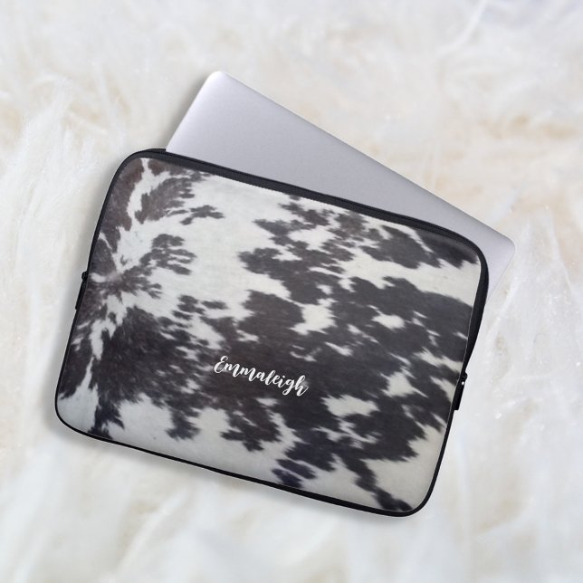 Capa Para Notebook Holstein Cow Faux Leather Aspecto Natural (Criador carregado)