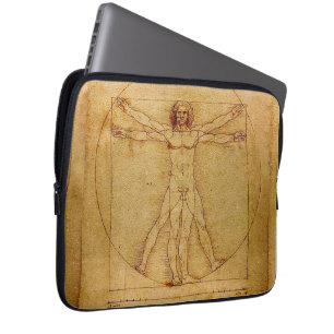 Capa Para Notebook Homem de Vitruvian por Leonardo da Vinci