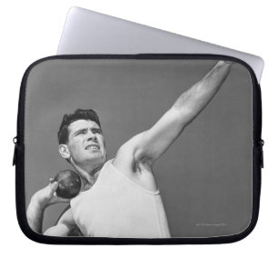 Capa Para Notebook Homem que joga Shotput