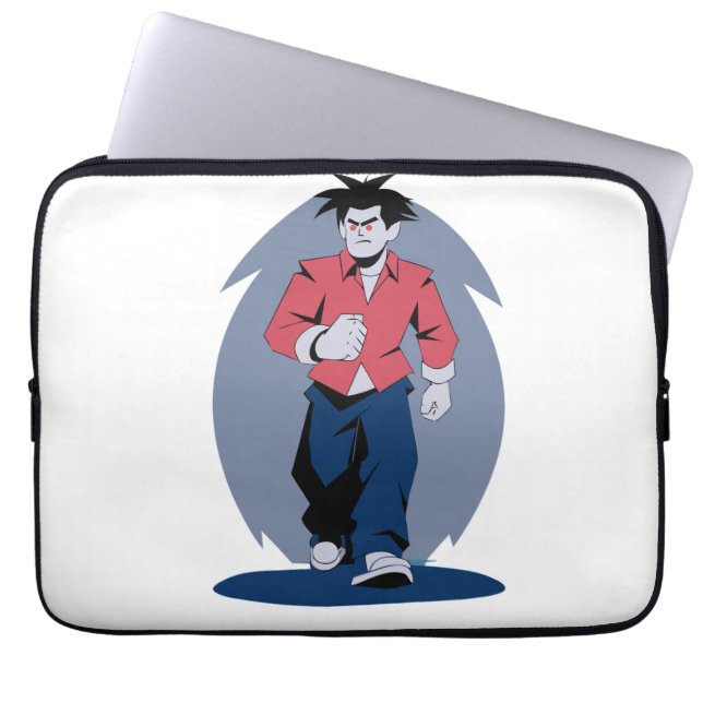 Capa Para Notebook Homem zangado andando (Frente)
