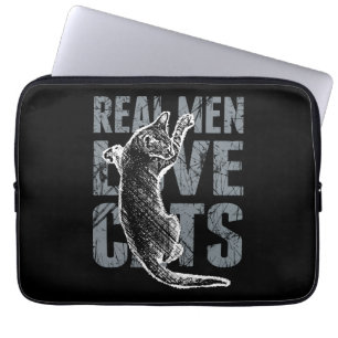 Capa Para Notebook Homens Reais Adoram Gatos