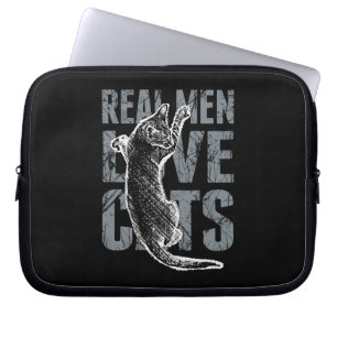 Capa Para Notebook Homens Reais Adoram Gatos