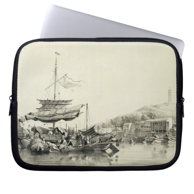 Capa Para Notebook Hong Shang, chapeia 17 dos "esboços de China", (Frente)