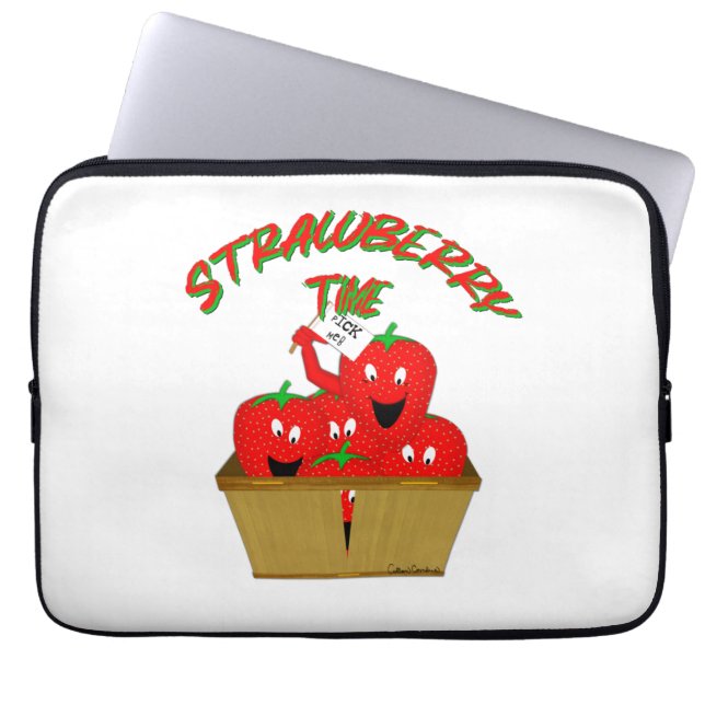 Capa Para Notebook Hora do Morango! (Frente)
