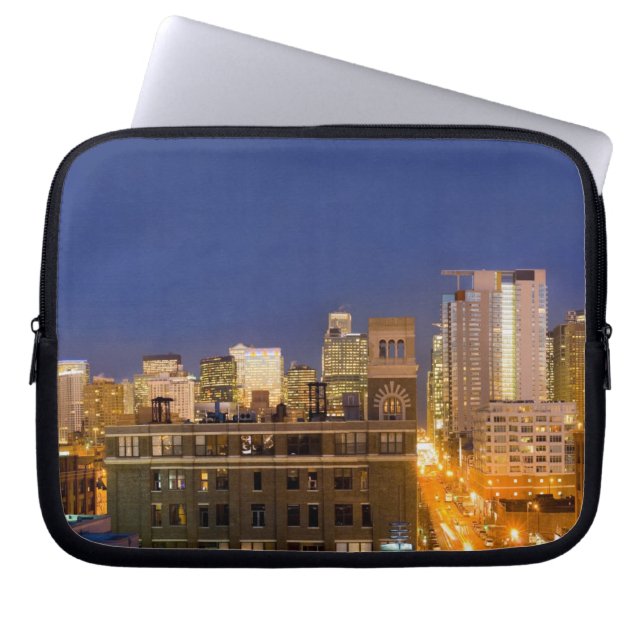 Capa Para Notebook Horizonte de Chicago, Illinois, fotografado de Wes (Frente)
