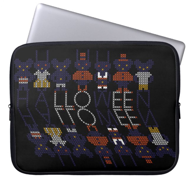 Capa Para Notebook Horror Spooky Stick Cross Halloween Monstros (Frente)
