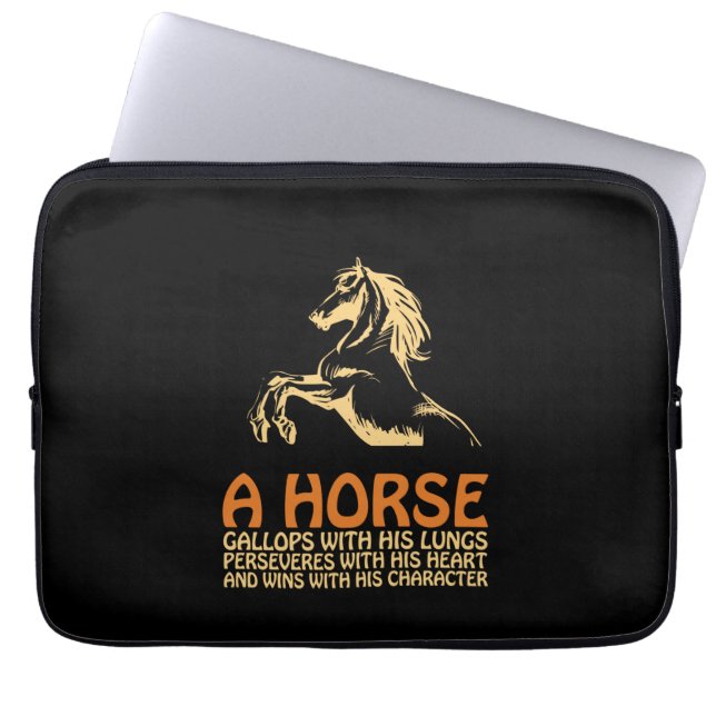 Capa Para Notebook Horse Art A Horse Gallops (Frente)