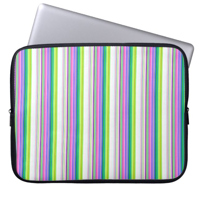 Capa Para Notebook Hot colorful neon stripes (Frente)