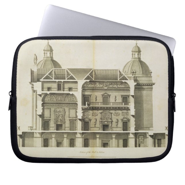 Capa Para Notebook Houghton Salão: secção transversal do Salão e do (Frente)