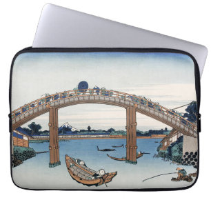 Capa Para Notebook Housai Monte Fuji visto de baixo da ponte masculin