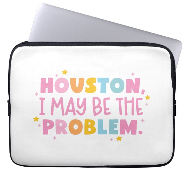 Capa Para Notebook Houston eu posso ser o problema  (Frente)