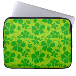 CAPA PARA NOTEBOOK HULA HAVAIANA (HIBÍSCO) LIMÃO VERDE