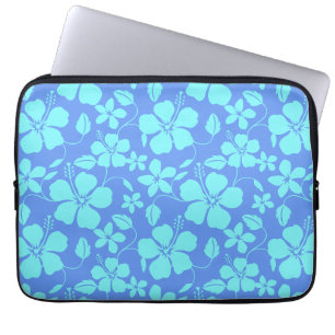 CAPA PARA NOTEBOOK HULA HAVAIANA (HIBÍSCO) PERIWINKLE/TEAL