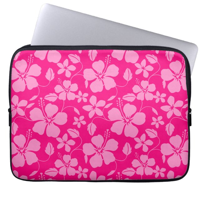 CAPA PARA NOTEBOOK HULA HAWAIANA (HIBISCO) GOIABA ROSA (Frente)