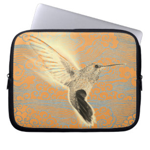 CAPA PARA NOTEBOOK HUMMINGBIRD E JAPONESAS NUVENS NEOPRENE CAPA