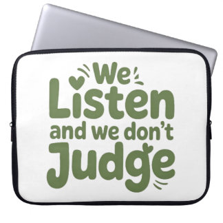 CAPA PARA NOTEBOOK I HAVE TIME TO LISTEN, YOUR LIFE MATTERS!