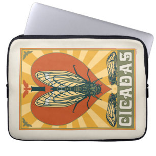 Capa Para Notebook I Heart Cicadas