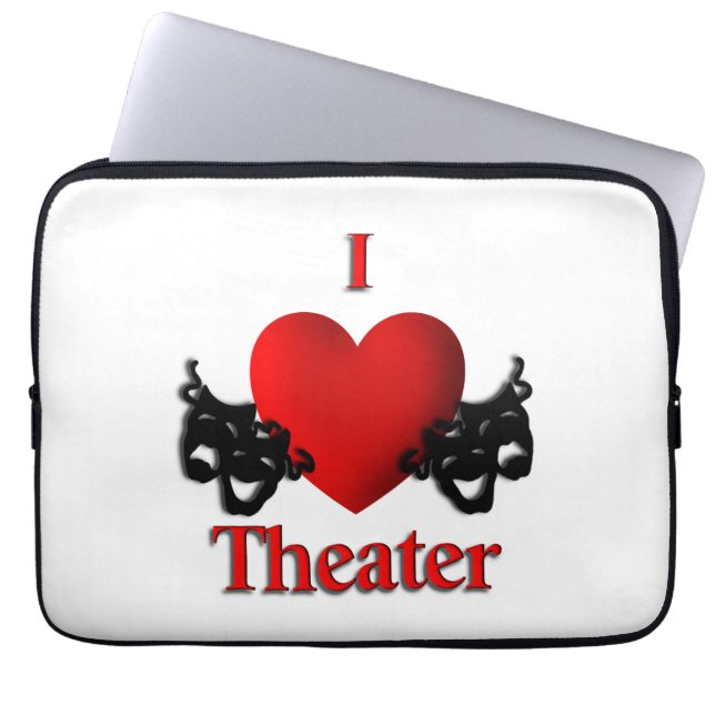 Capa Para Notebook I Heart Theater (Frente)