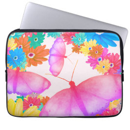 Capa Para Notebook I Love Flowers. Butterfly Dream