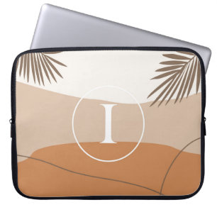 Capa Para Notebook I - Monograma inicial - Letra I Design abstrato
